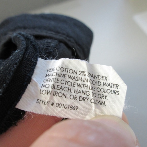 Club Monaco Shorts Micro Women 6 Black Cotton Zip Low Rise y2k Casual Preppy 208 - Picture 10 of 12